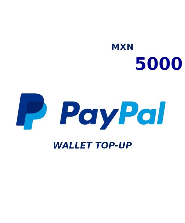 PayPal Wallet MXN 5000 Top Up Key GLOBAL